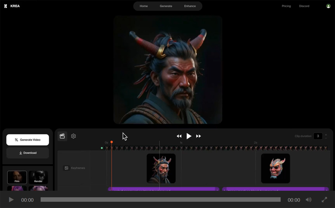 Krea Video(图1) Krea Video