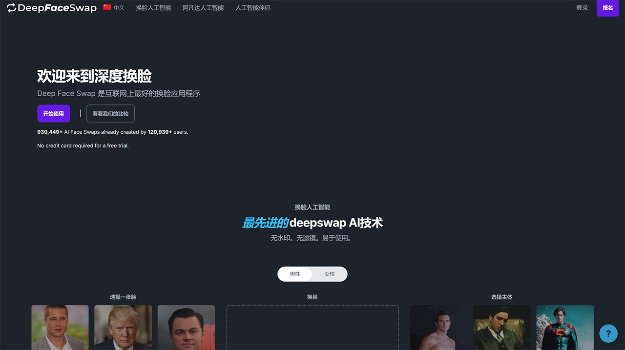 DeepFaceSwap(图1) DeepFaceSwap.Ai