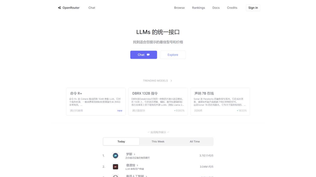 OpenRouter(图1) OpenRouter
