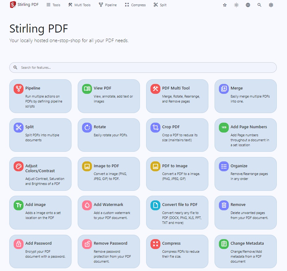 Stirling-PDF(图1) Stirling-PDF