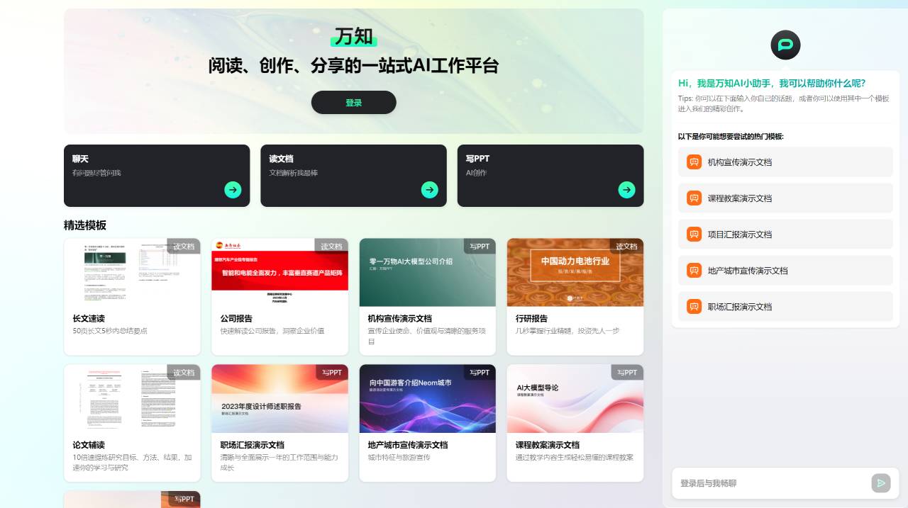 万知AI(图1) 万知